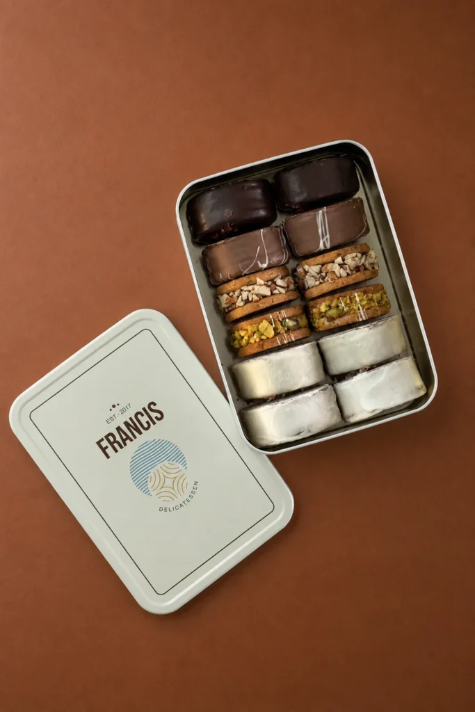 Lata de mini alfajores